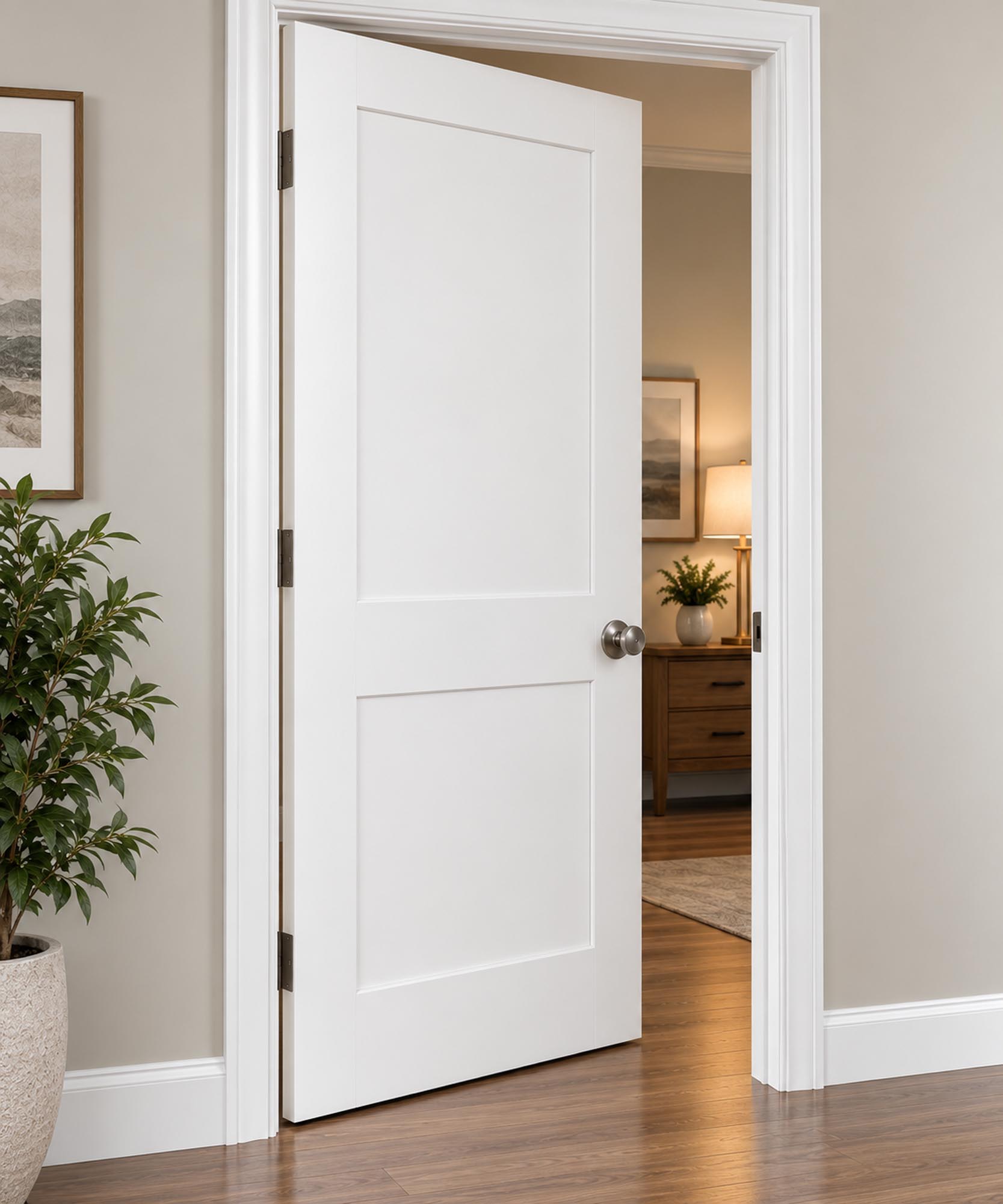Warm Modern Shaker Doorway